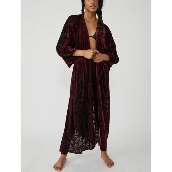 FREE PEOPLE Magic Hour Kimono / Midnight Combo - Picture 8 of 10